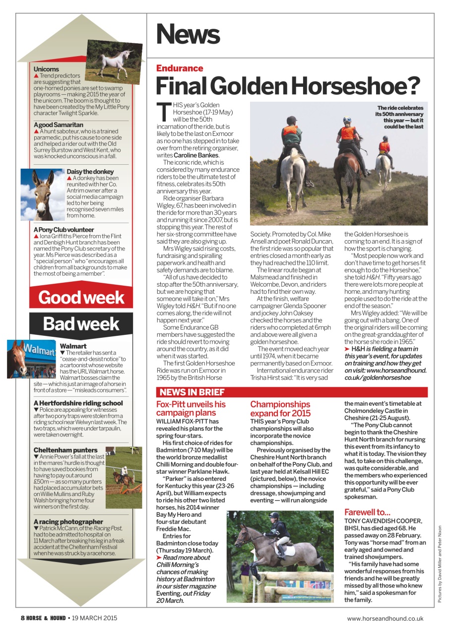 Horse & Hound Preview Pages