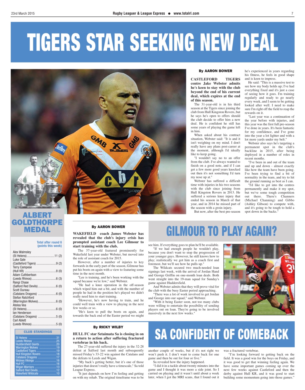 League Express Preview Pages