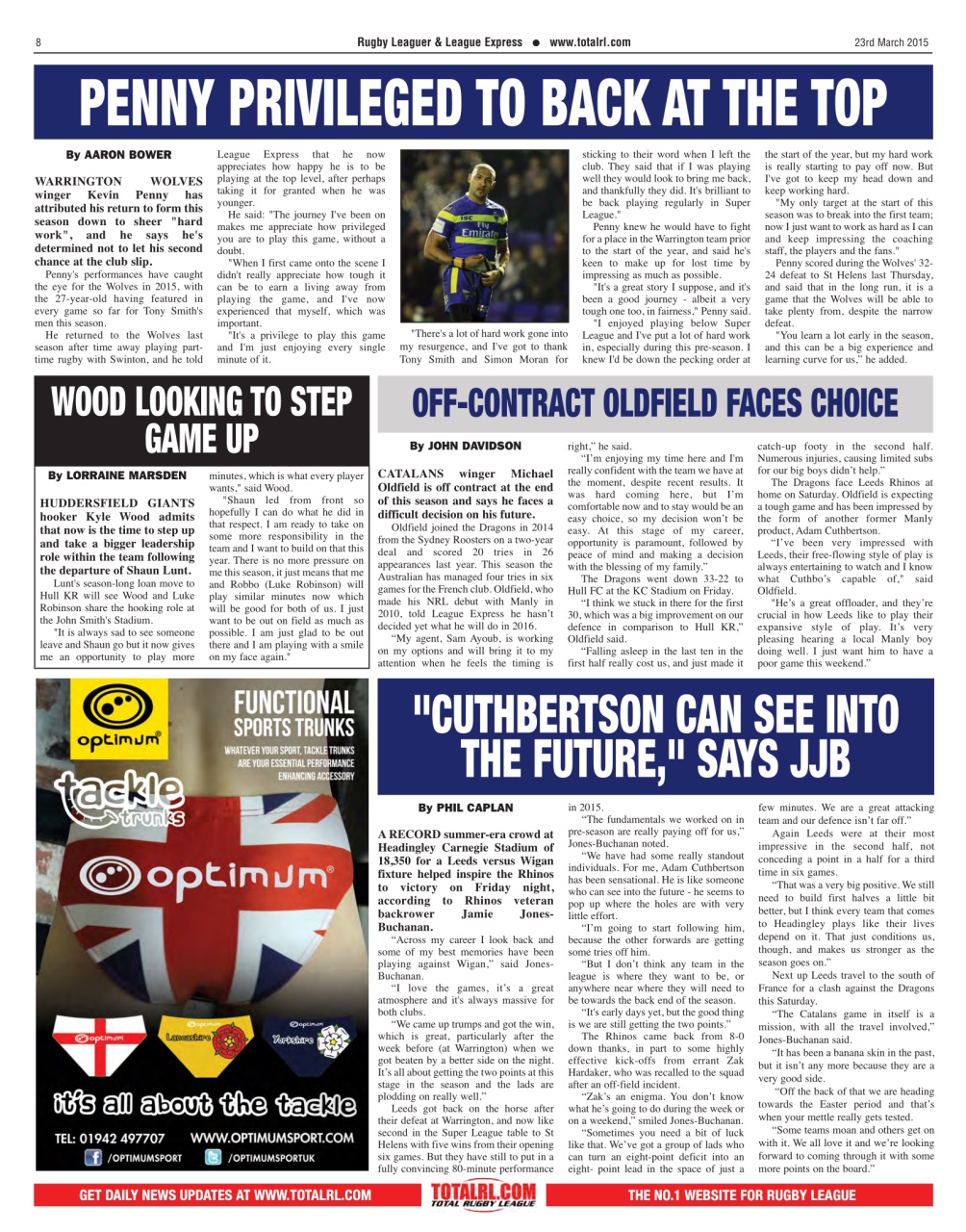 League Express Preview Pages