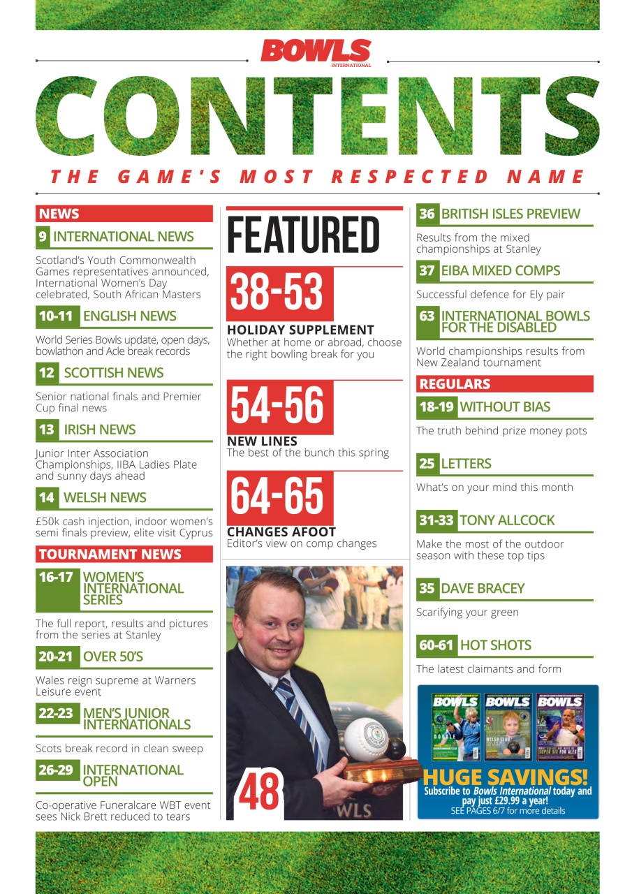Bowls International Preview Pages