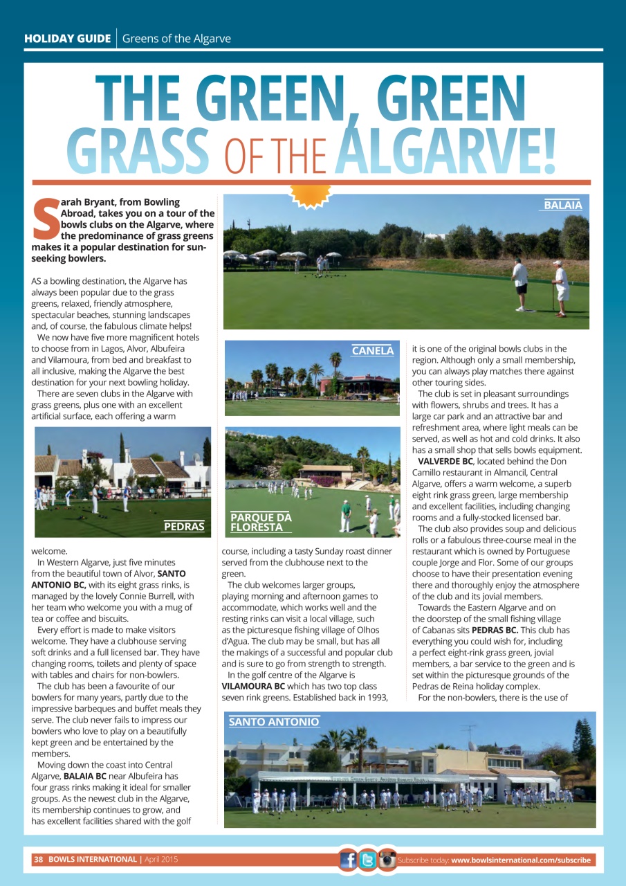 Bowls International Preview Pages