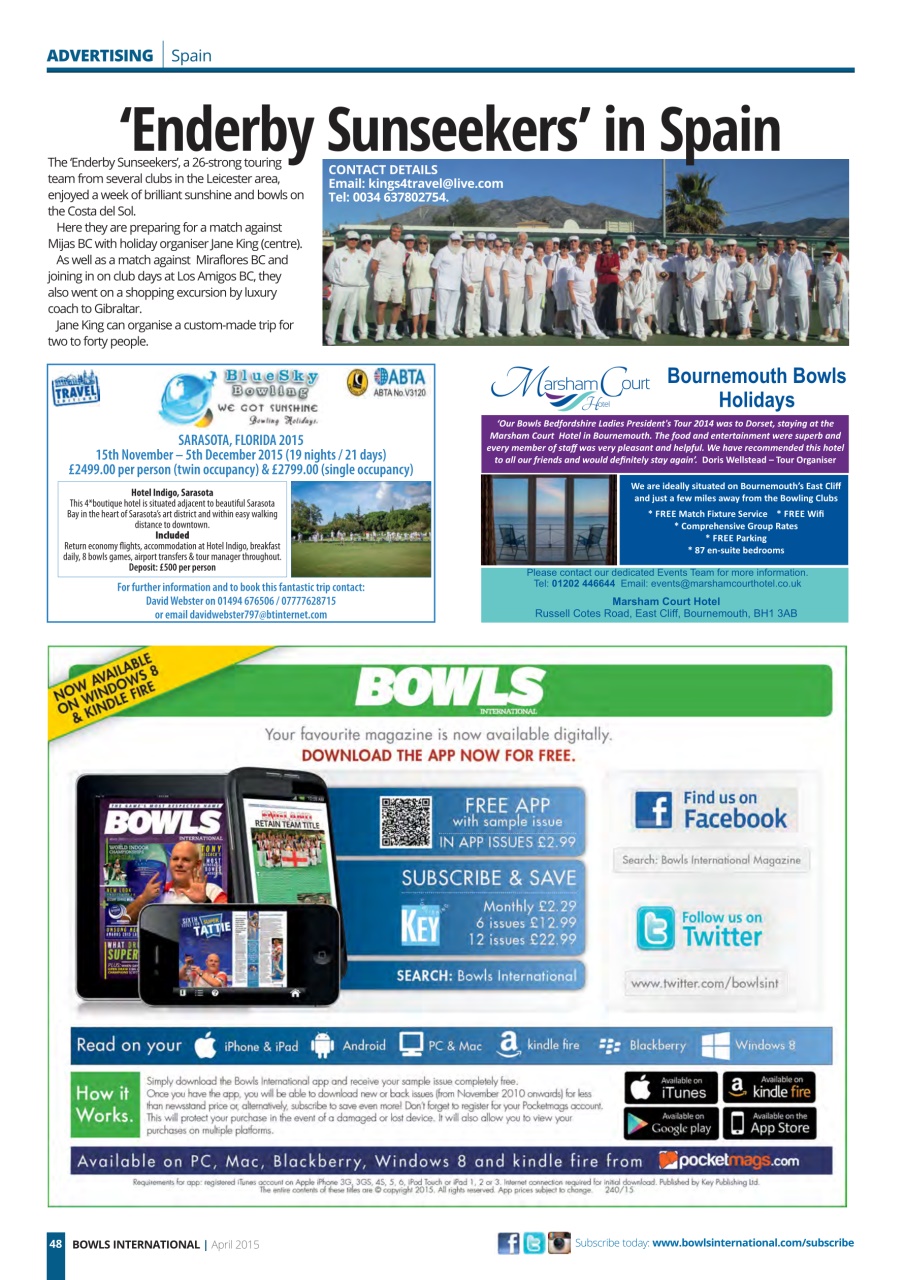Bowls International Preview Pages