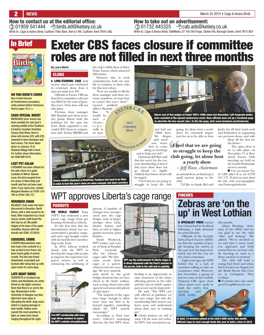 Cage & Aviary Birds Preview Pages