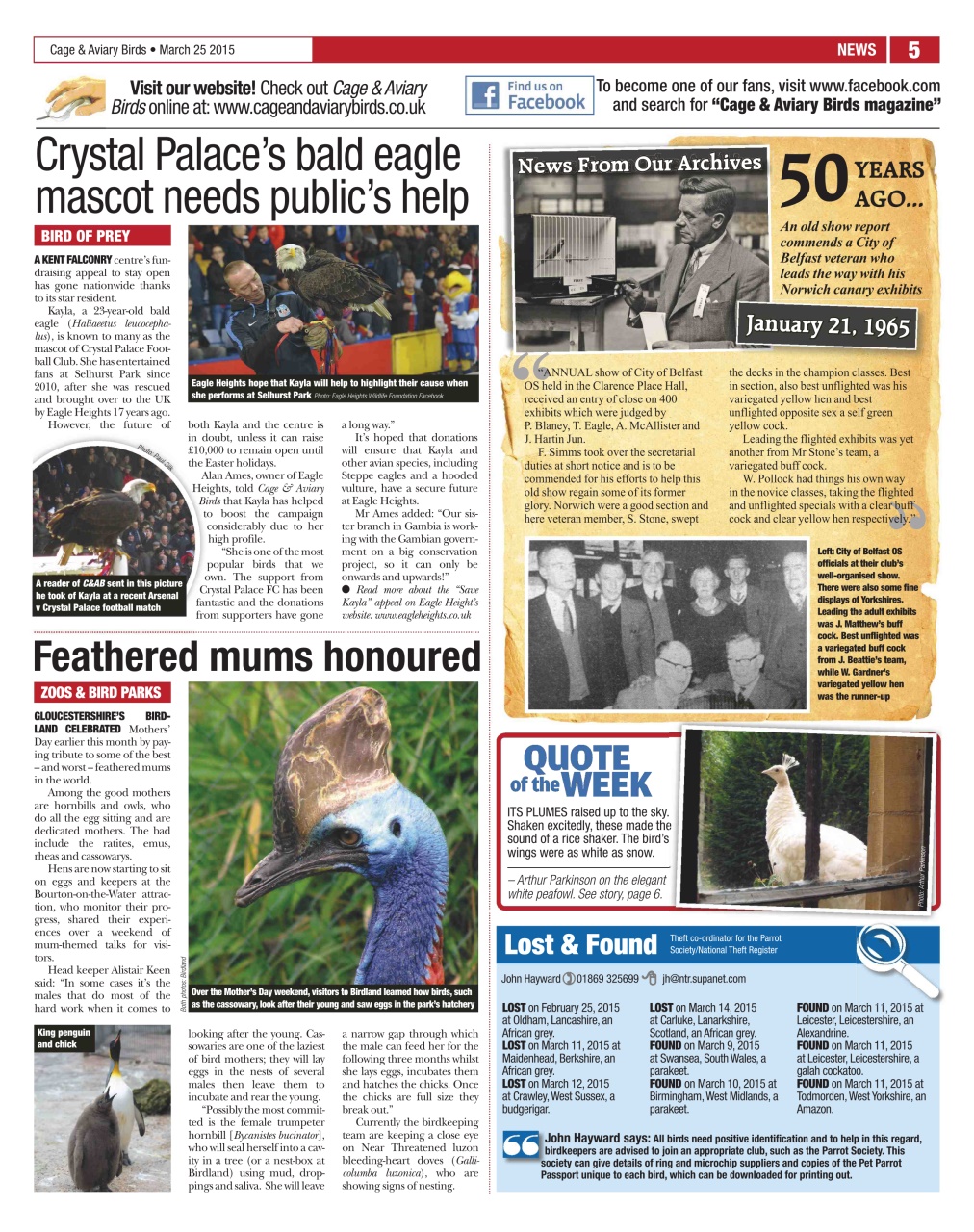 Cage & Aviary Birds Preview Pages