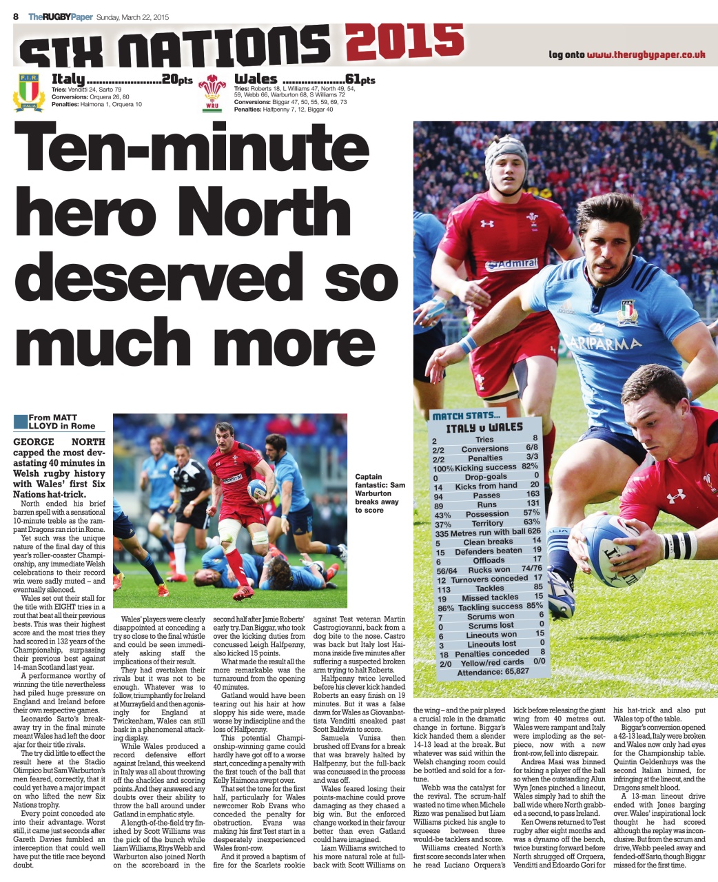 The Rugby Paper Preview Pages