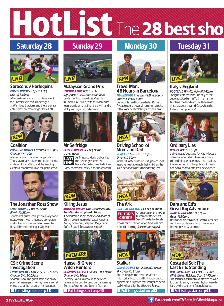 TV & Satellite Week Preview Pages