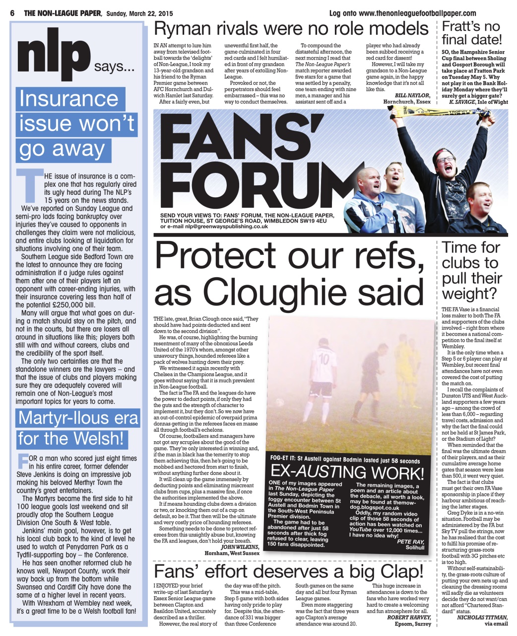 The Non-League Football Paper Preview Pages
