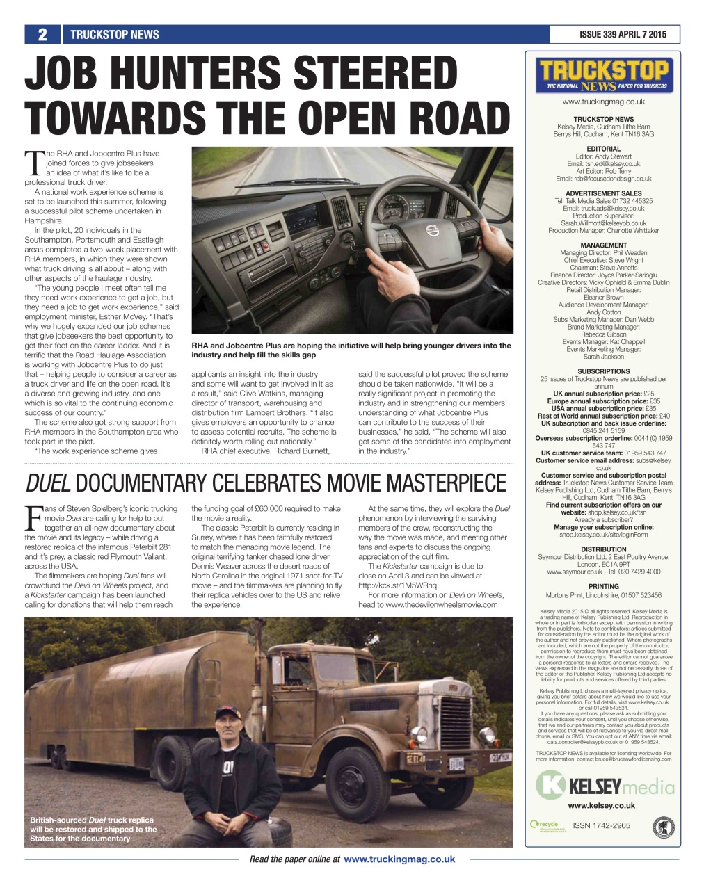 Truckstop News Preview Pages