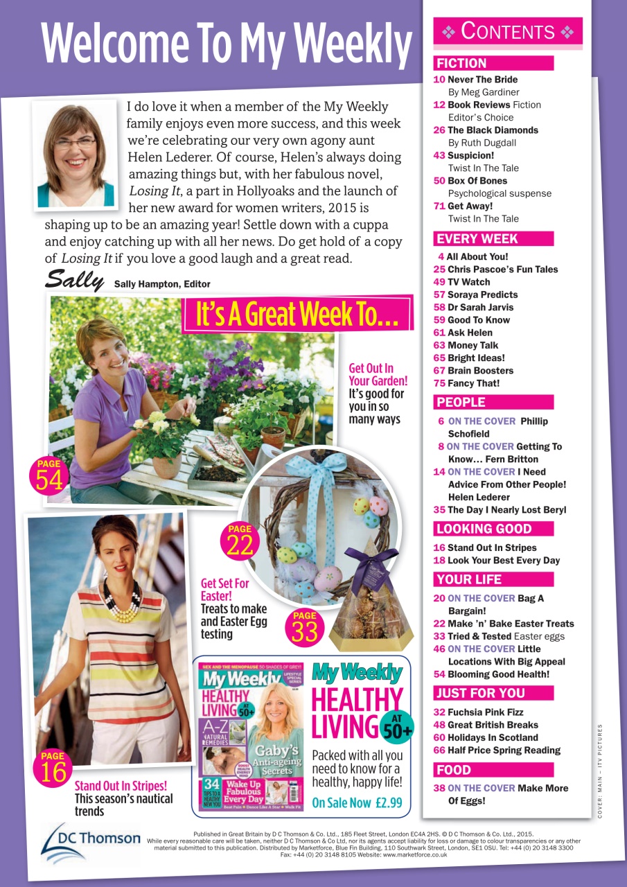 My Weekly Preview Pages