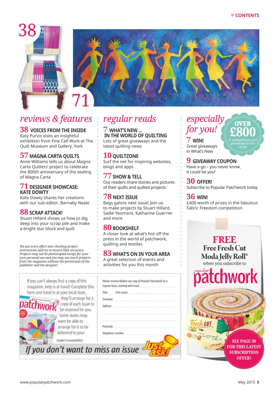 Popular Patchwork Magazine Preview Pages