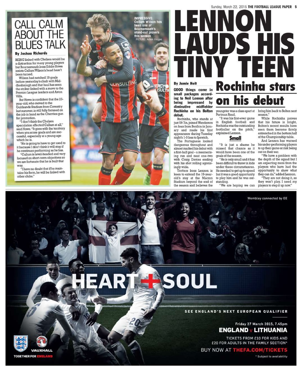 The Football League Paper Preview Pages
