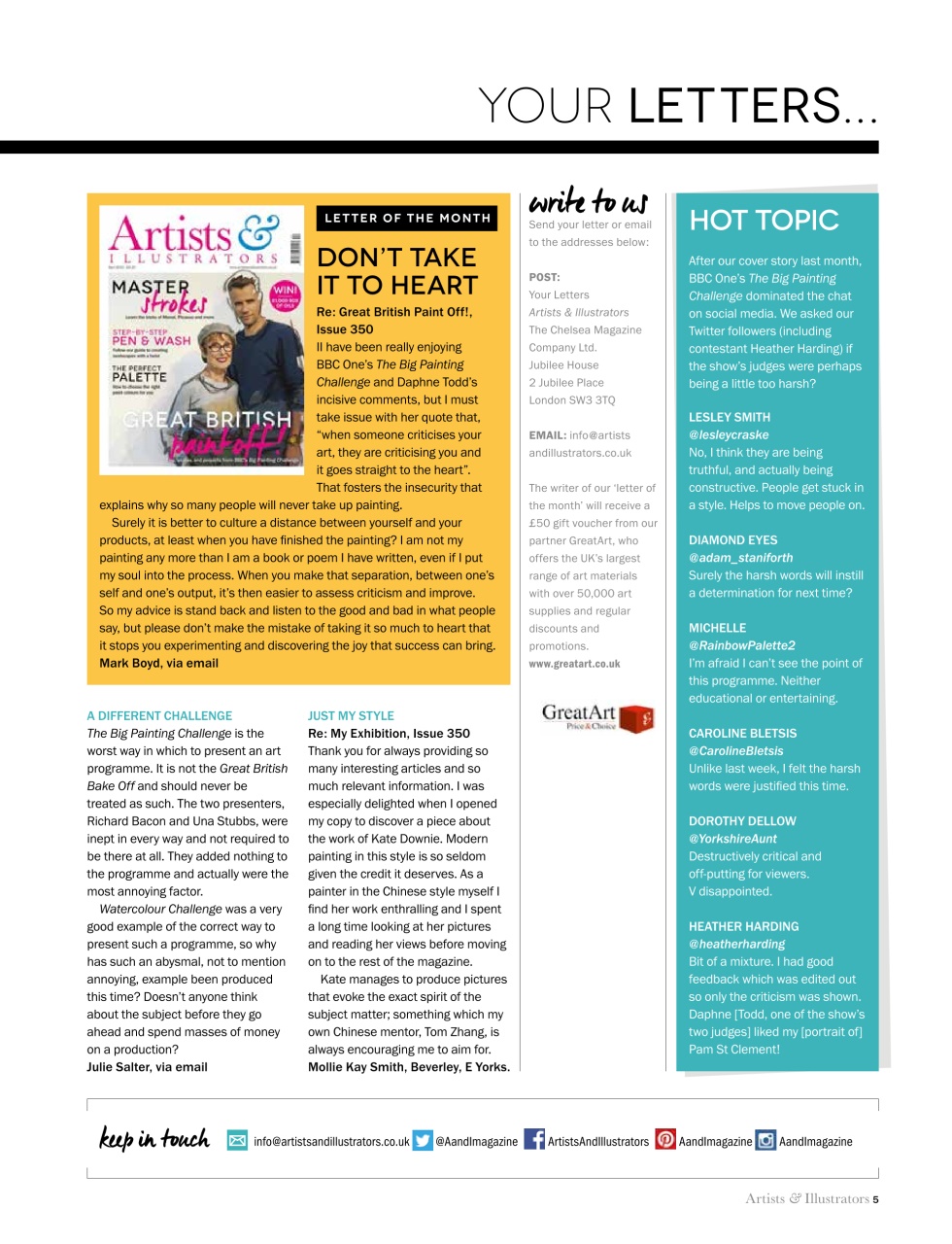 Artists & Illustrators Preview Pages