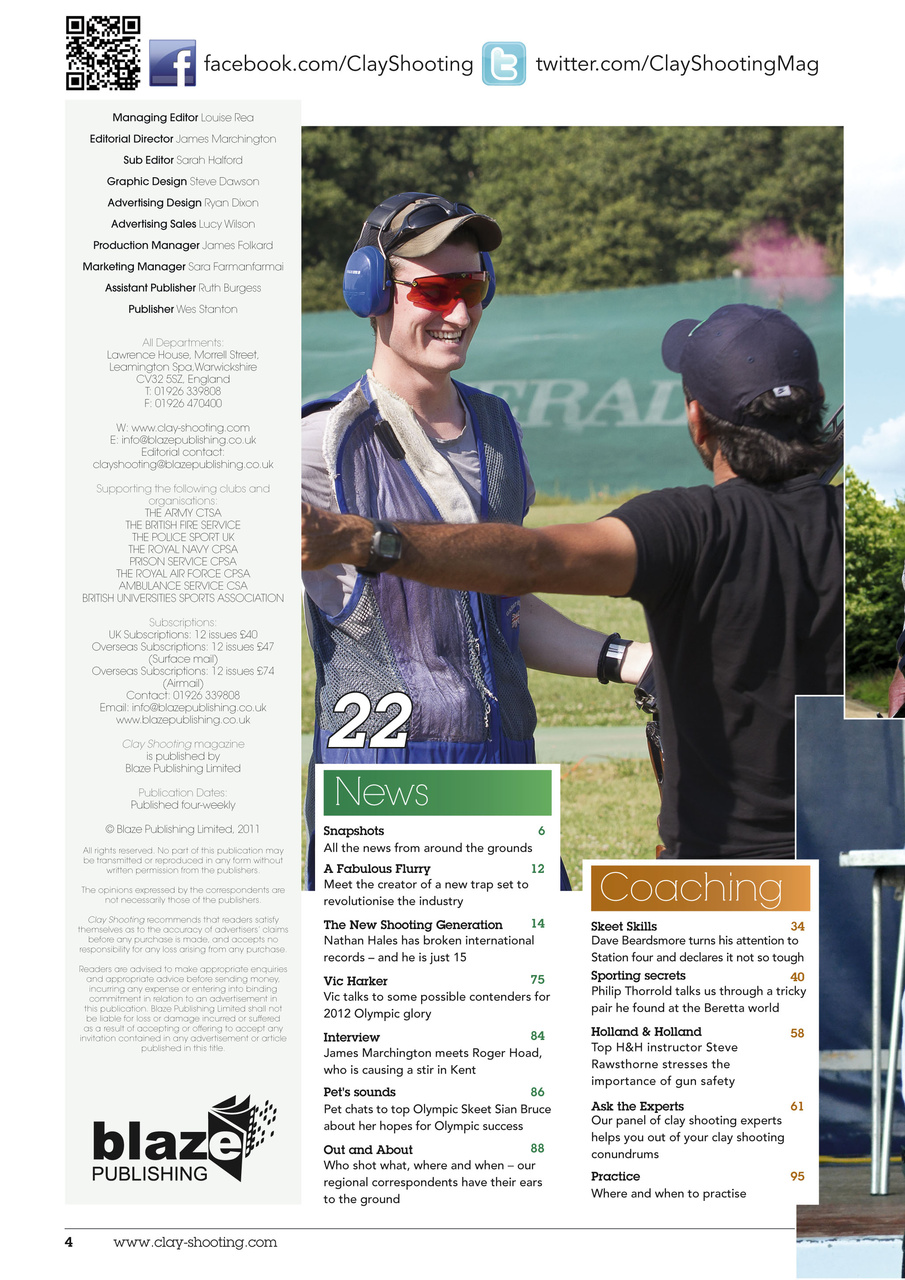 Clay Shooting Preview Pages