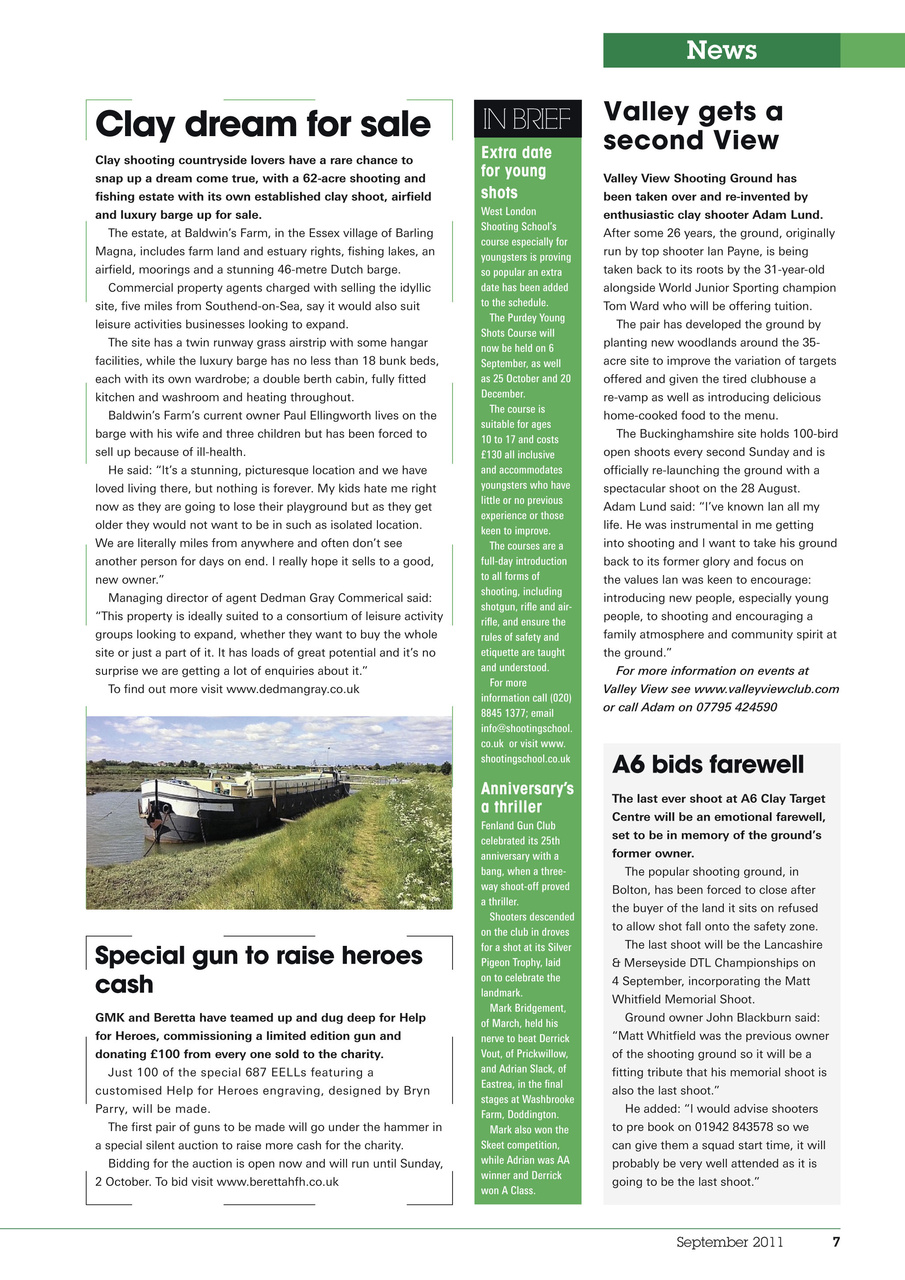 Clay Shooting Preview Pages