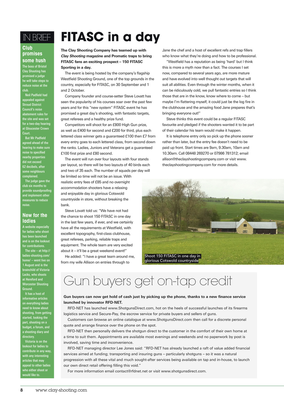 Clay Shooting Preview Pages
