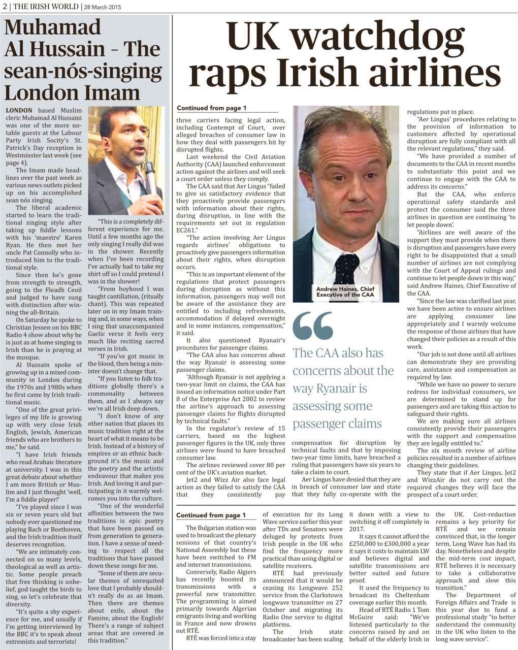 Irish World Preview Pages