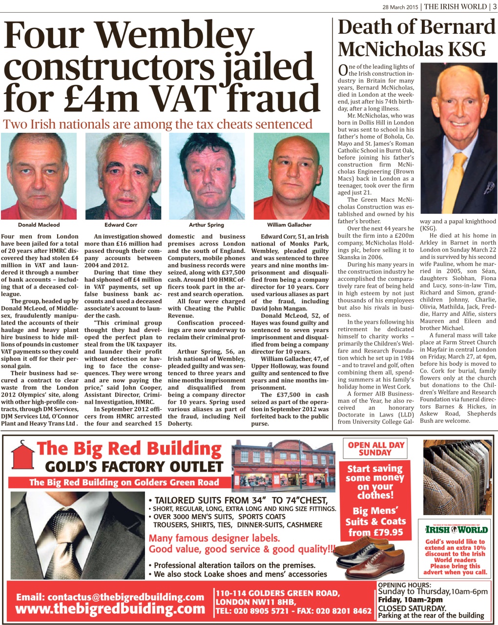 Irish World Preview Pages