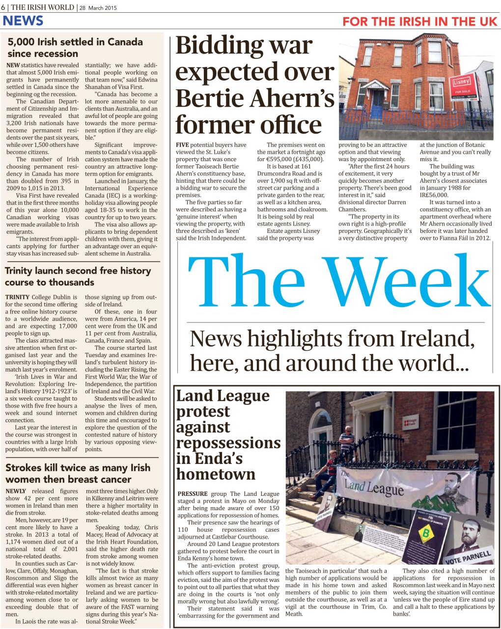 Irish World Preview Pages