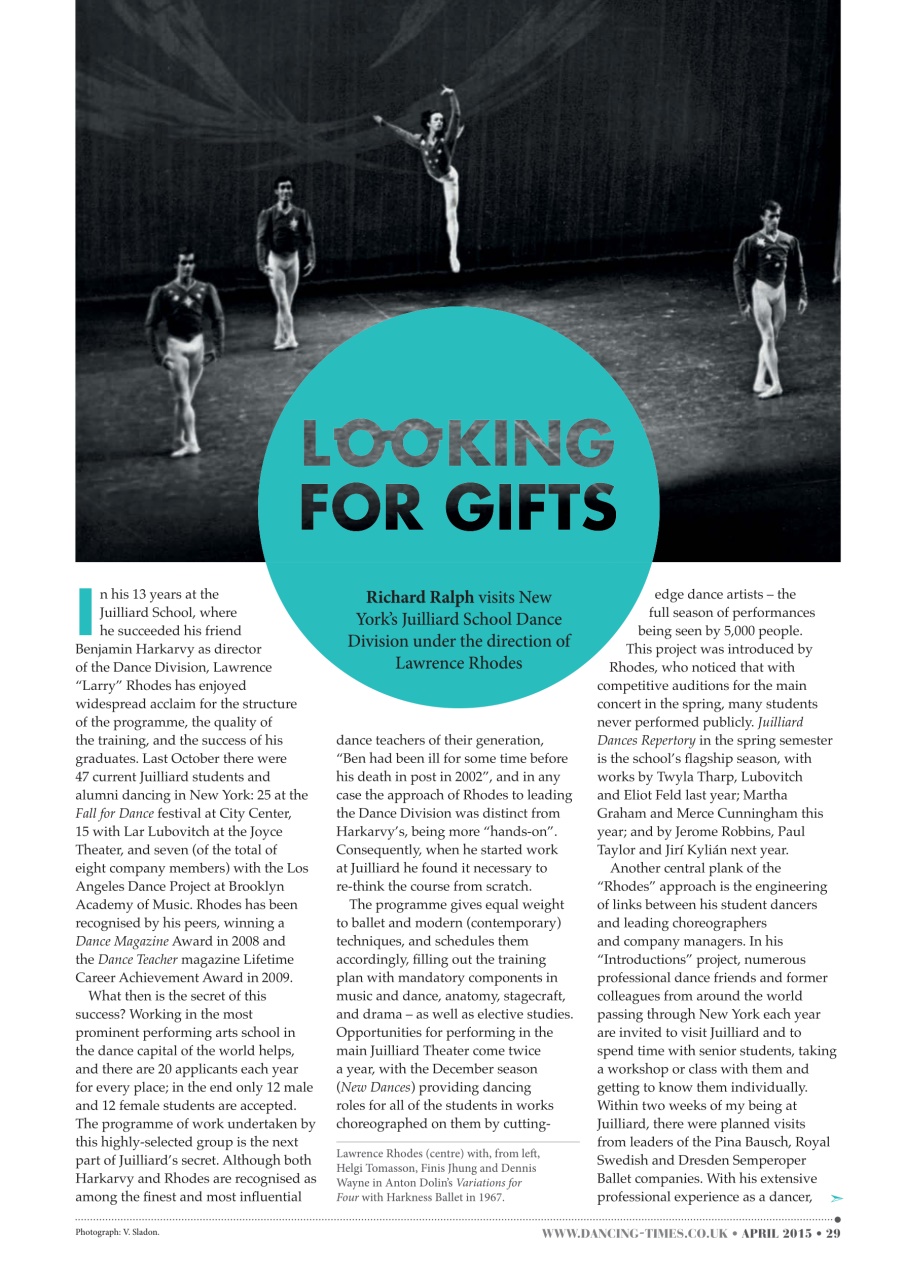 Dancing Times Preview Pages