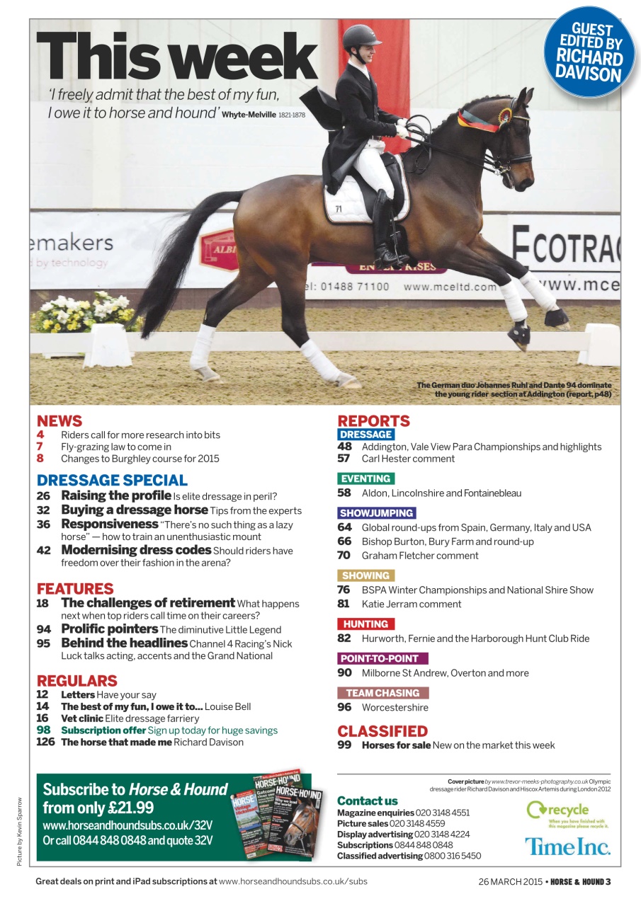 Horse & Hound Preview Pages