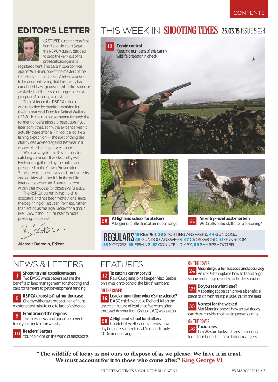 Shooting Times & Country Preview Pages