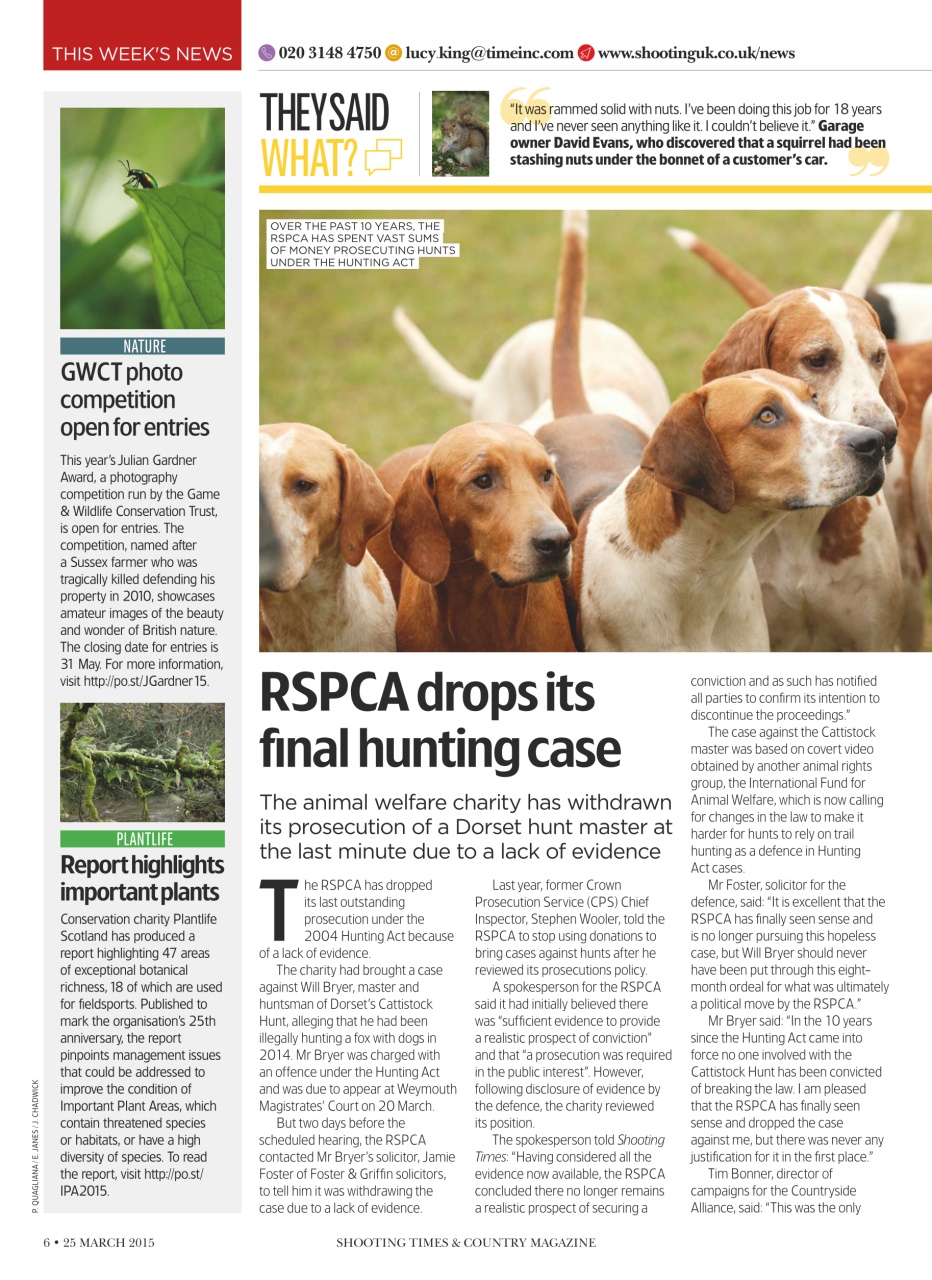 Shooting Times & Country Preview Pages