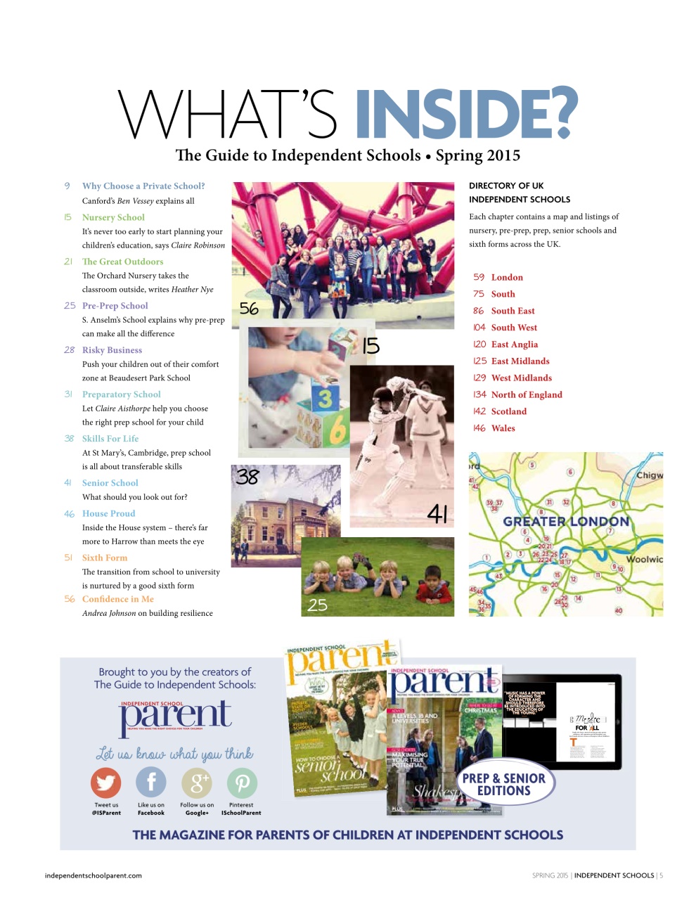 Independent School Parent Preview Pages