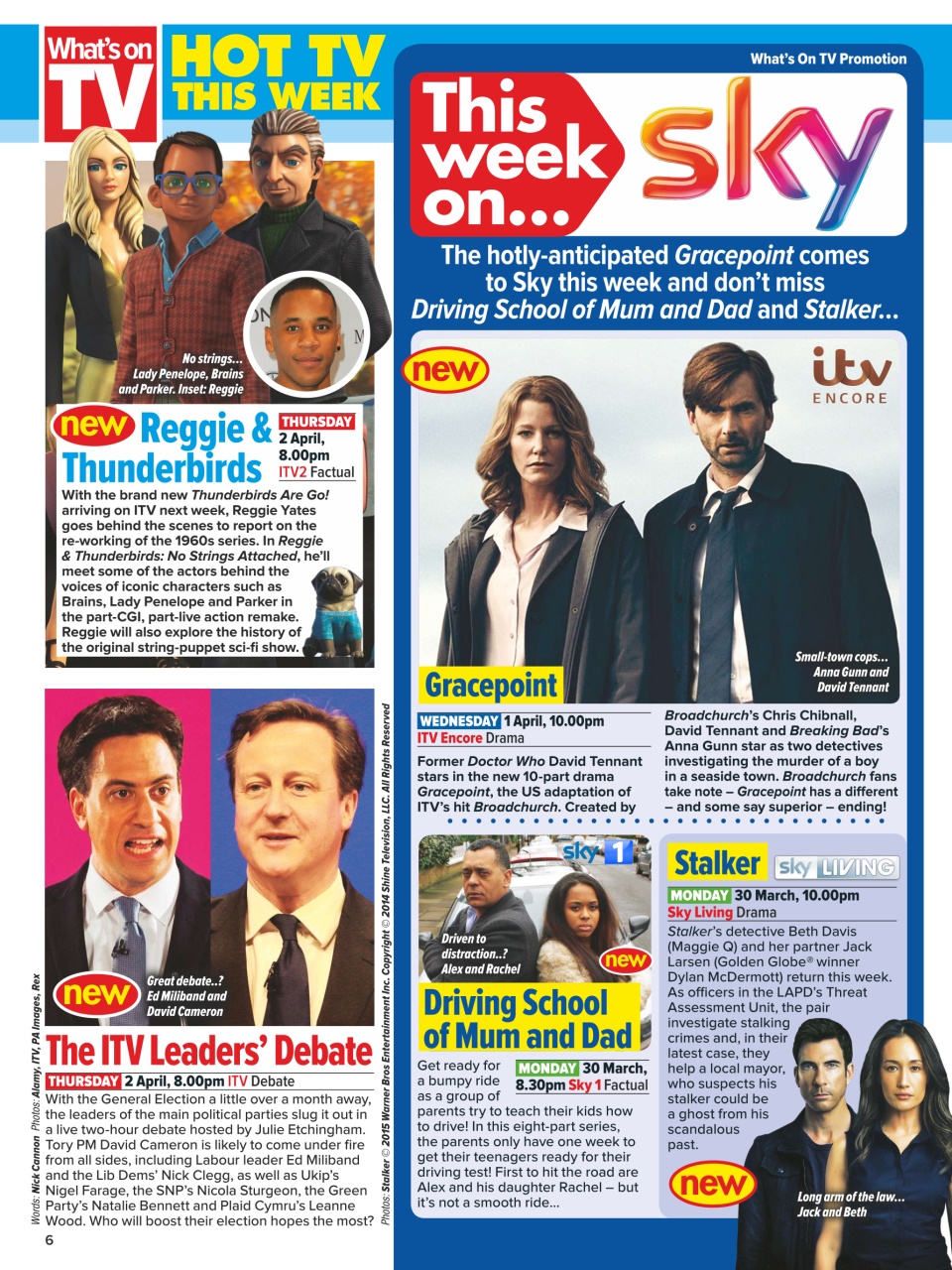 What's on TV Preview Pages