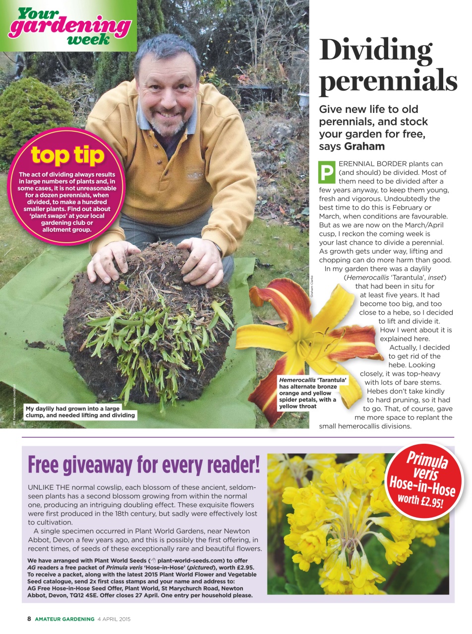 Amateur Gardening Preview Pages