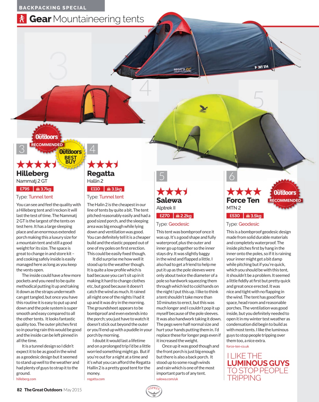 TGO - The Great Outdoors Magazine Preview Pages