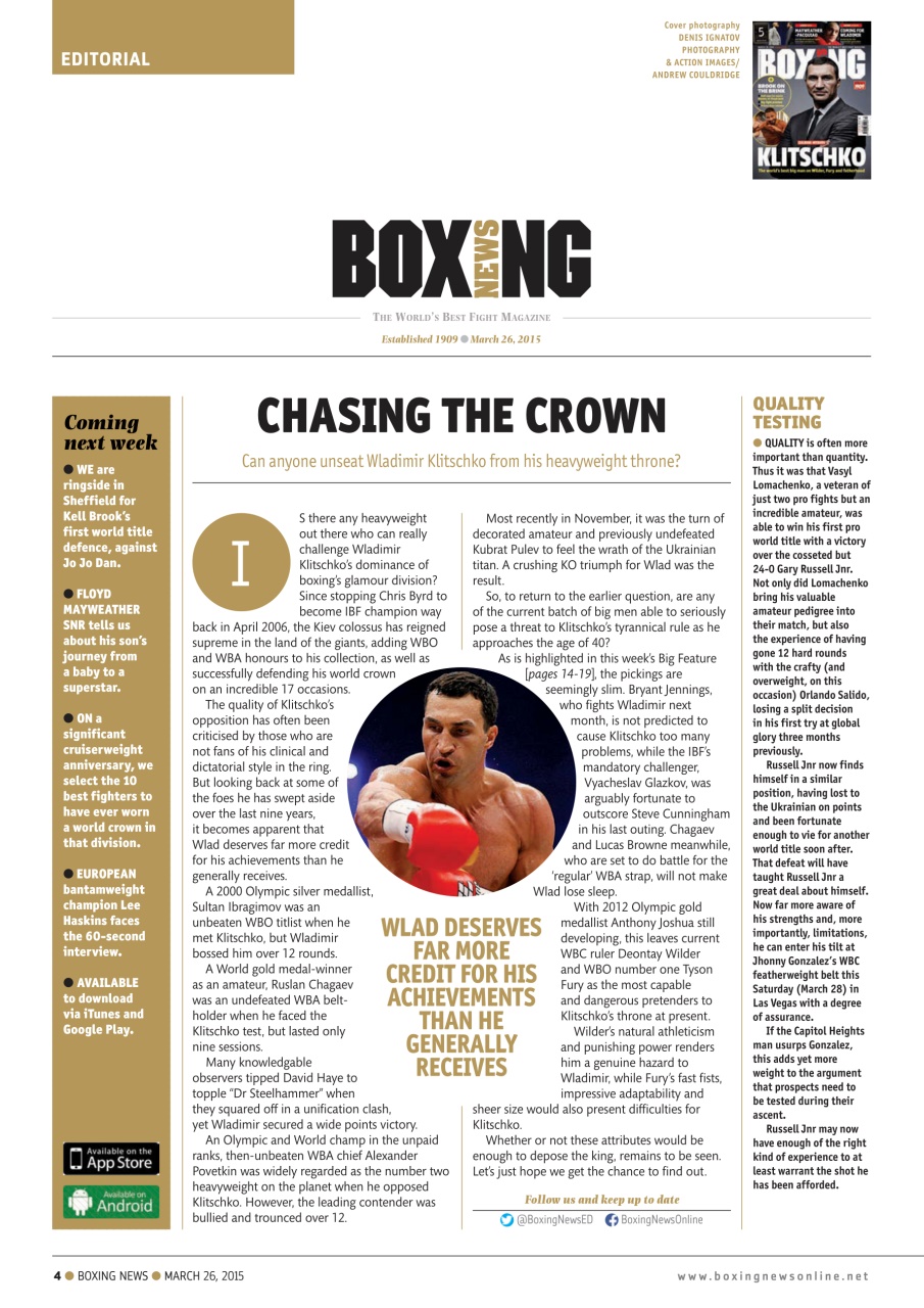 Boxing News Preview Pages