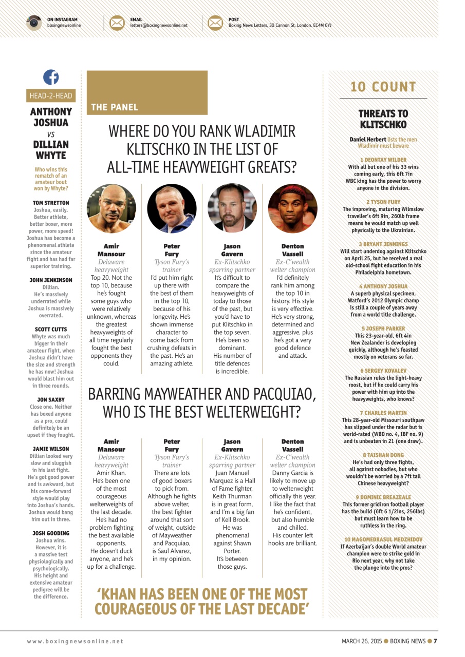 Boxing News Preview Pages