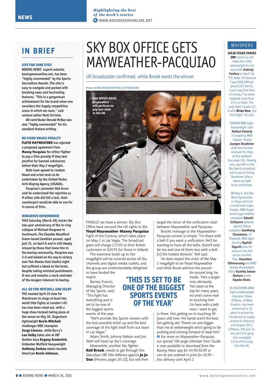 Boxing News Preview Pages