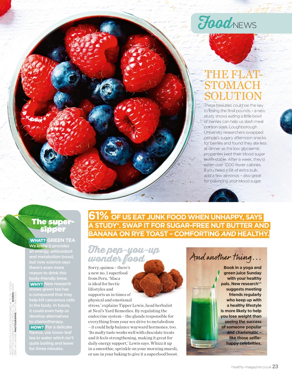Healthy Magazine Preview Pages