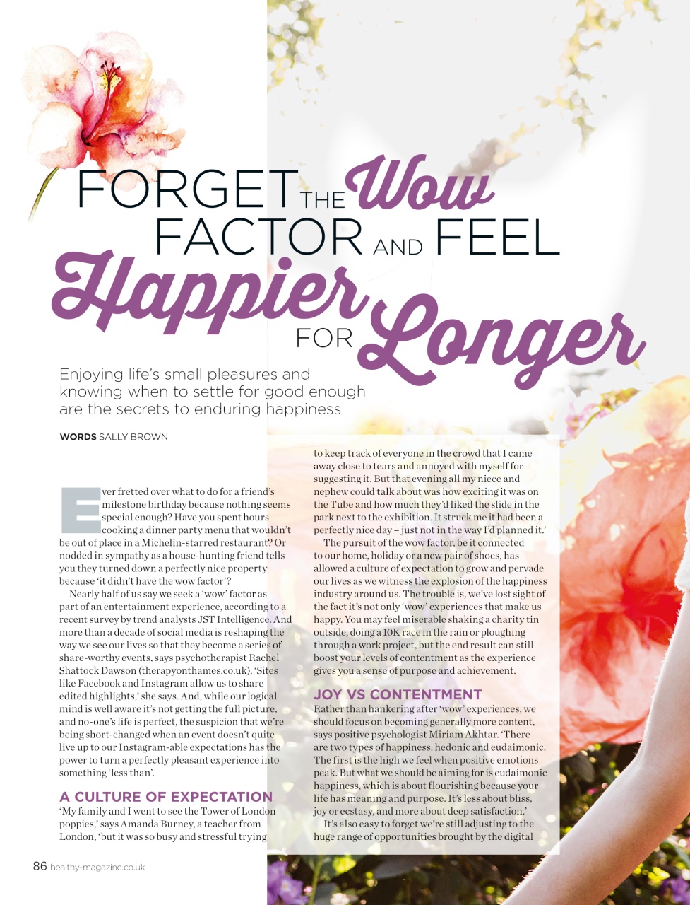 Healthy Magazine Preview Pages