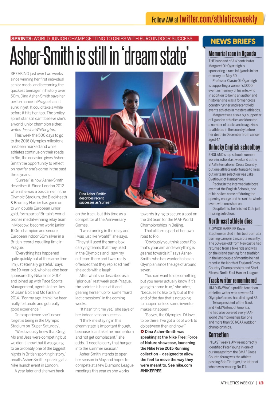 AW – Athletics Weekly Magazine Preview Pages