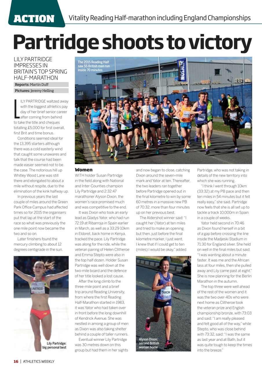 AW – Athletics Weekly Magazine Preview Pages