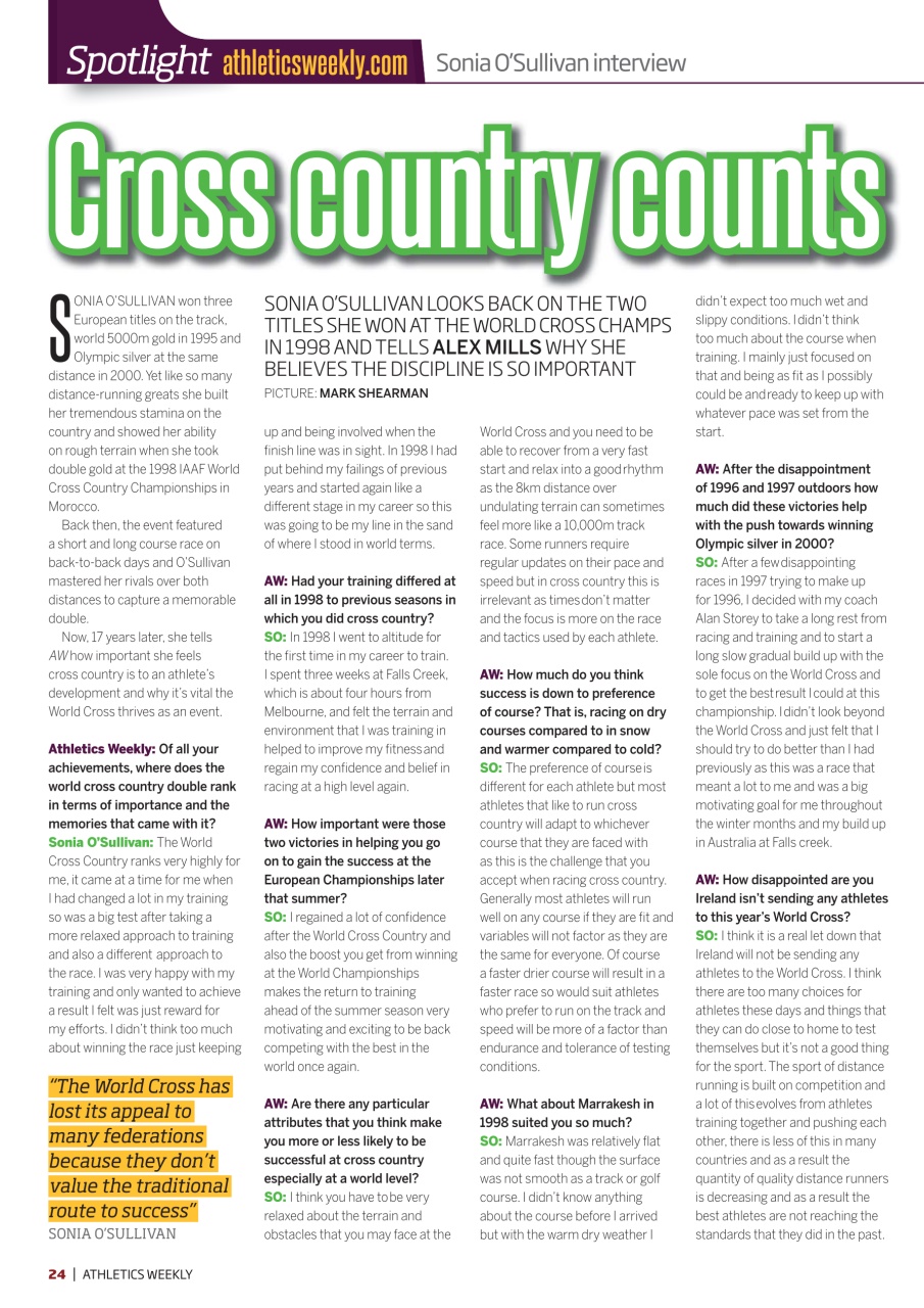 AW – Athletics Weekly Magazine Preview Pages