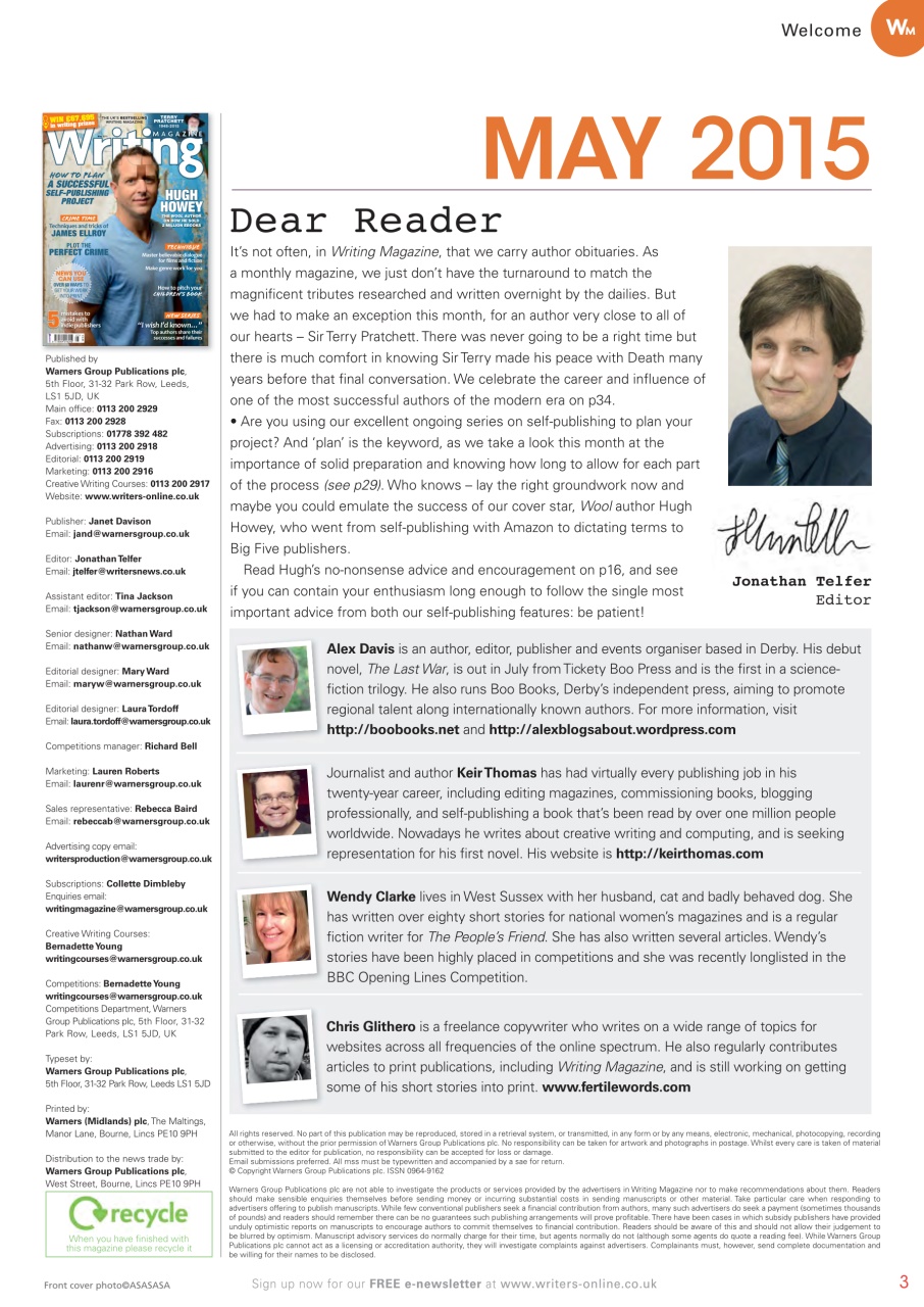 Writing Magazine Preview Pages