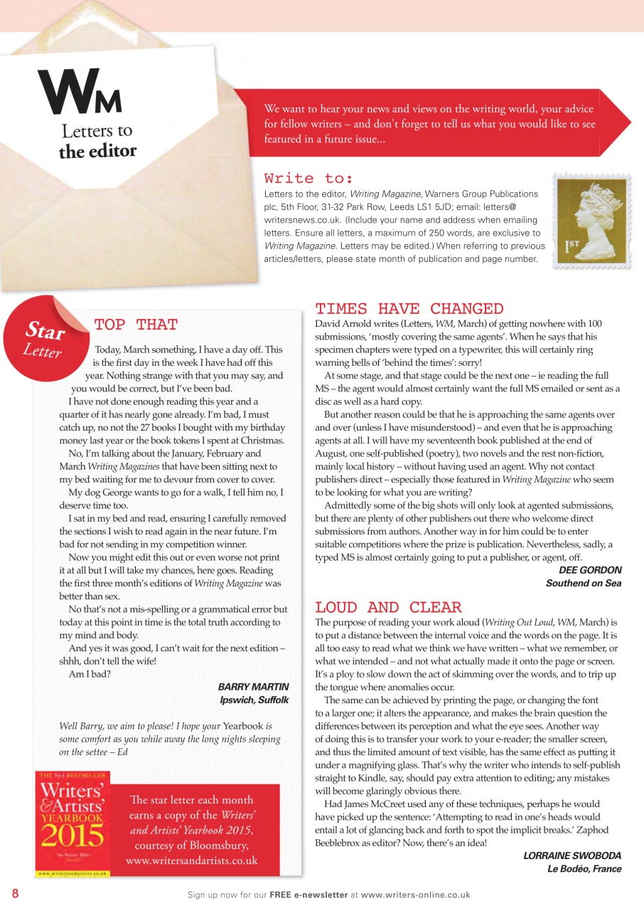 Writing Magazine Preview Pages