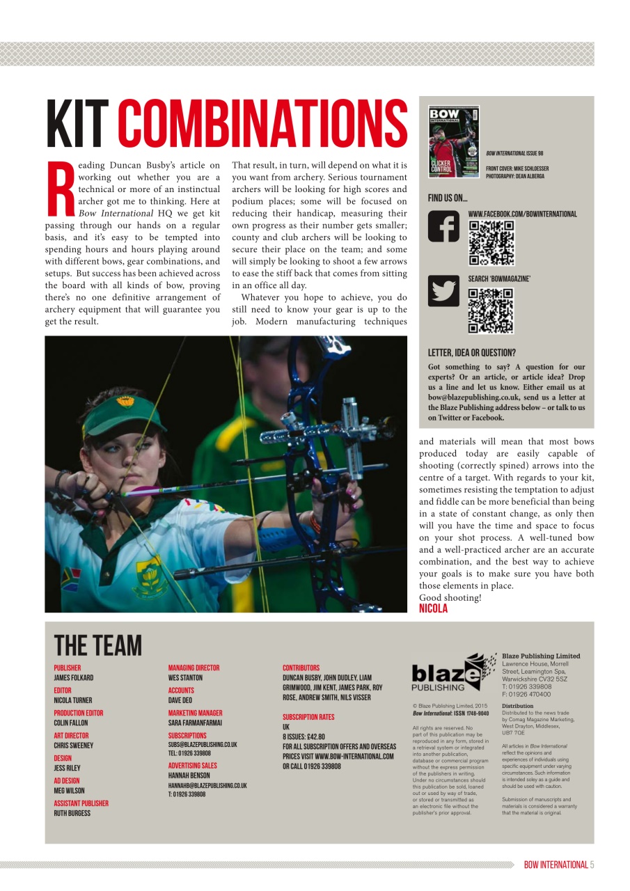 Bow International Preview Pages