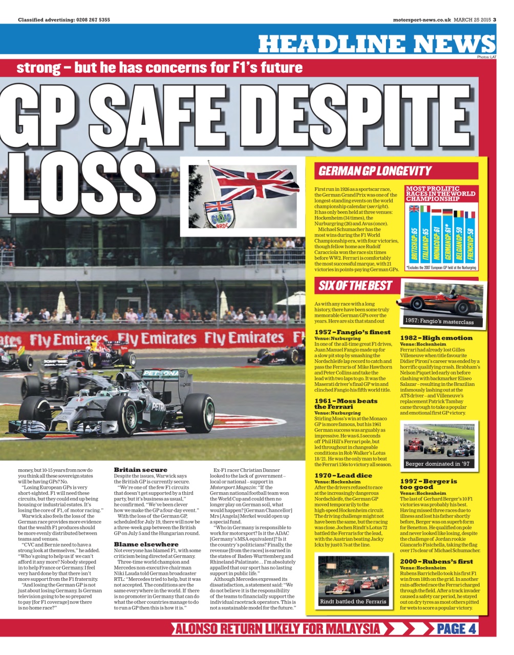 Motorsport News Preview Pages