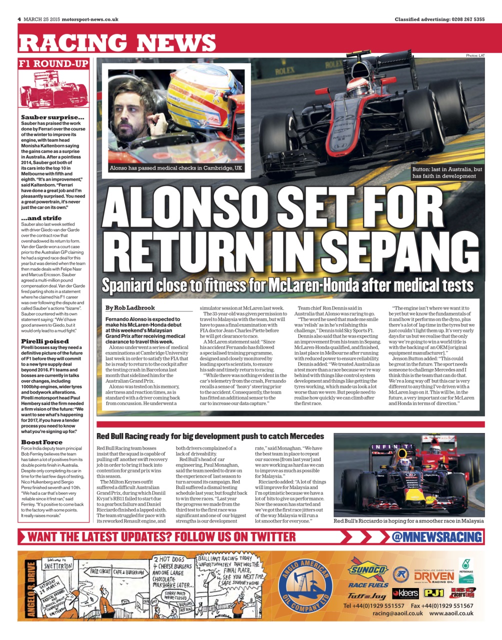Motorsport News Preview Pages
