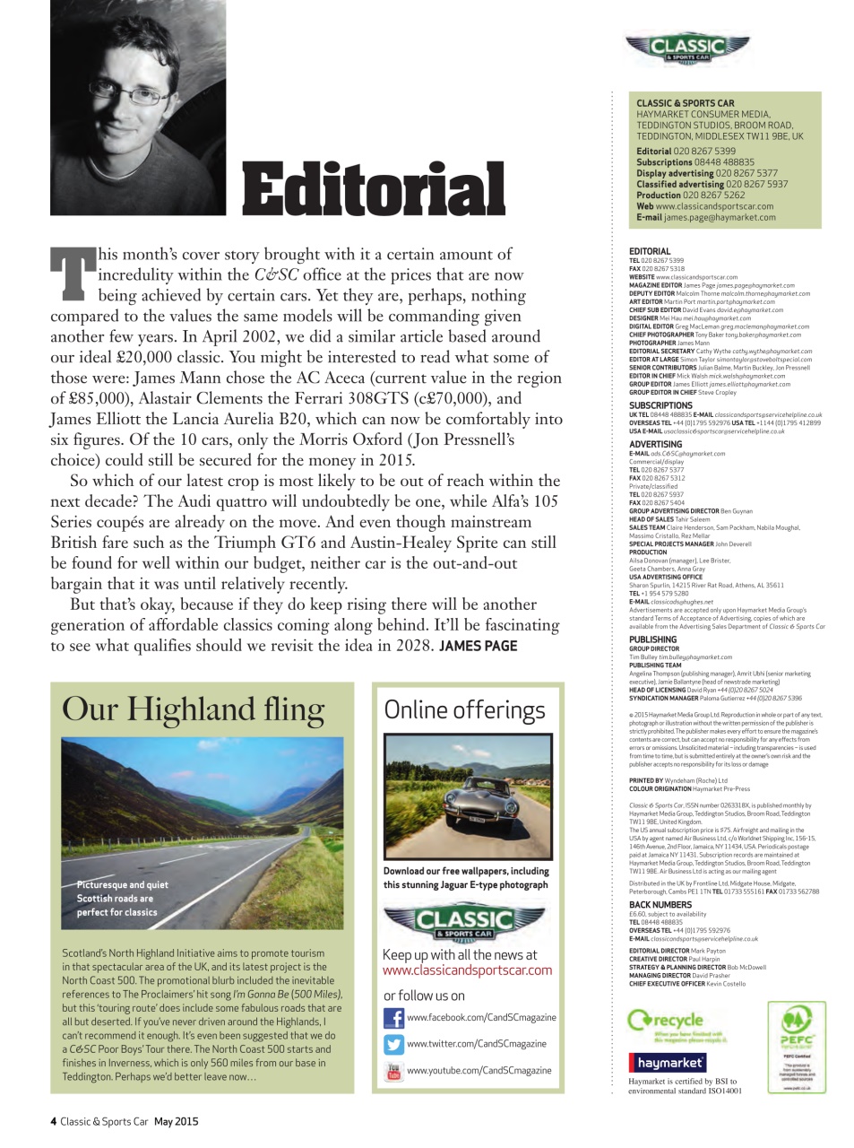 Classic & Sports Car Preview Pages