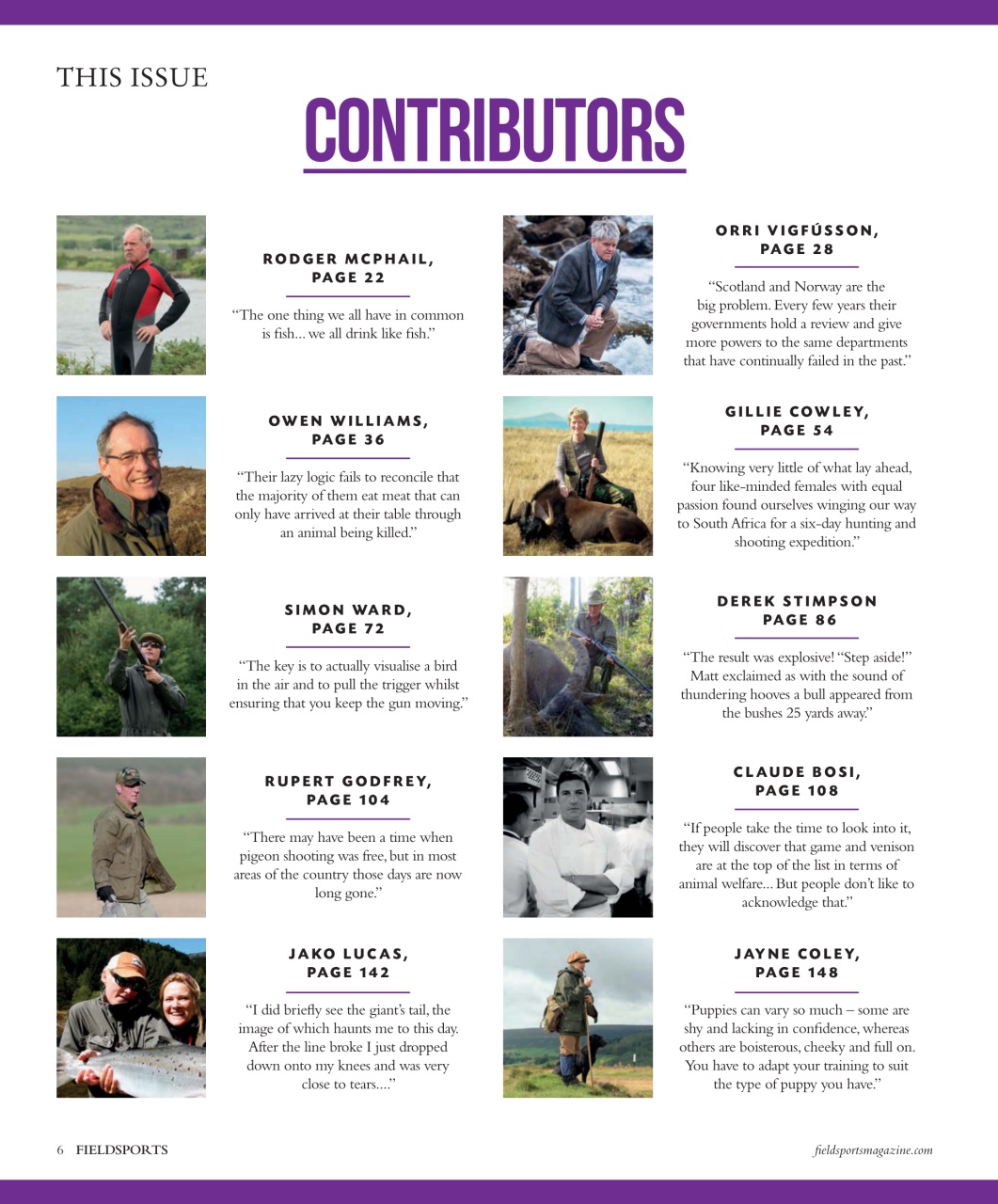 Fieldsports Journal Preview Pages