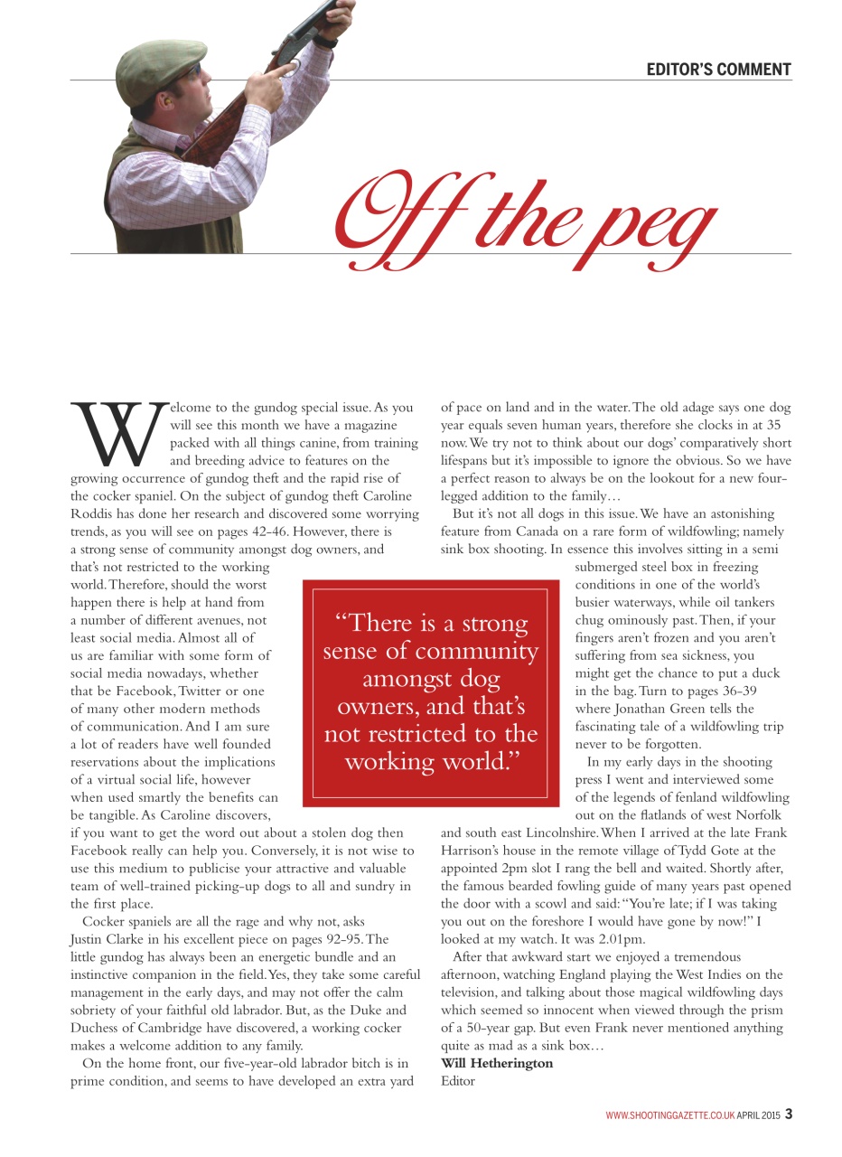 Shooting Gazette Preview Pages