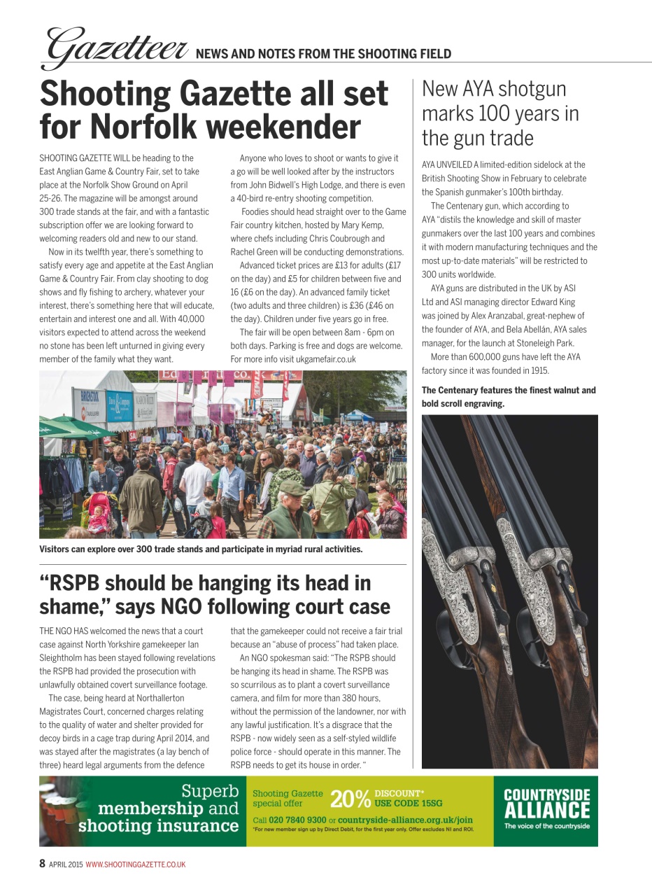 Shooting Gazette Preview Pages