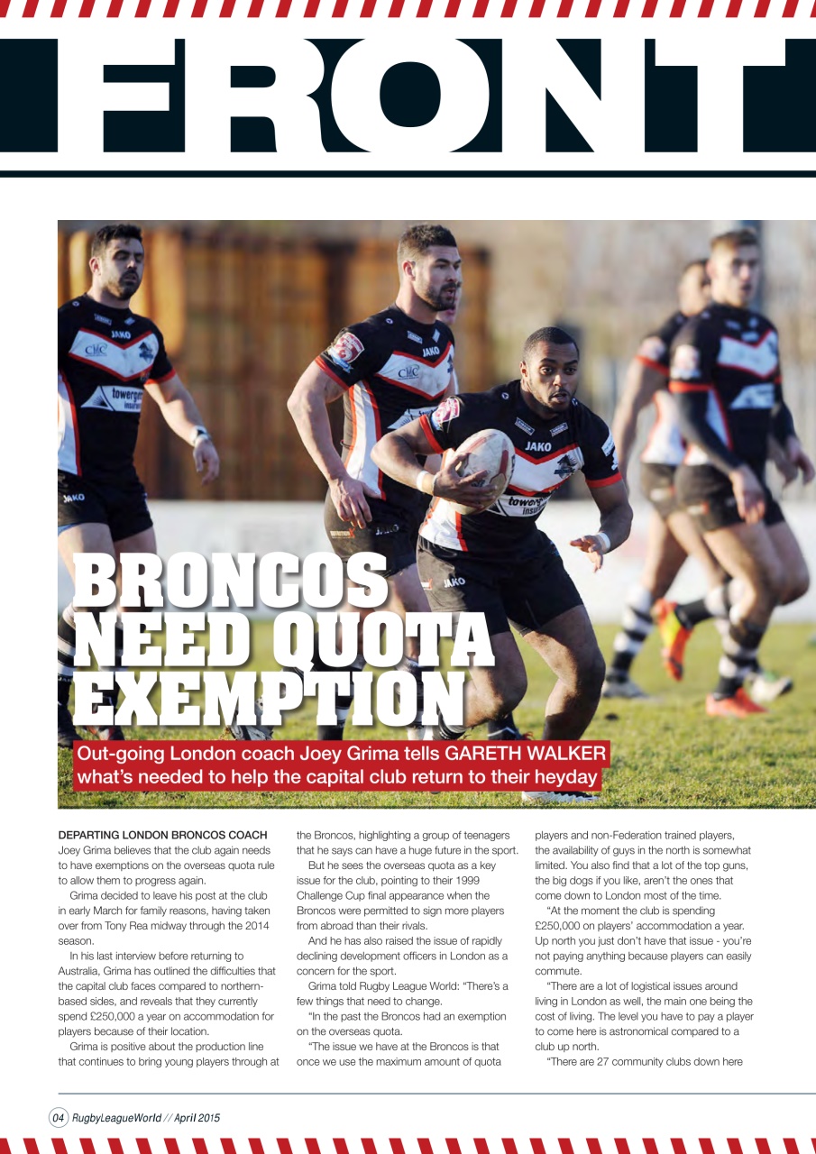 Rugby League World Preview Pages