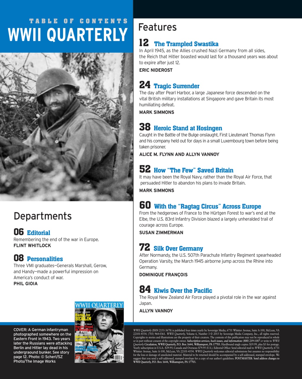 WWII Quarterly Preview Pages