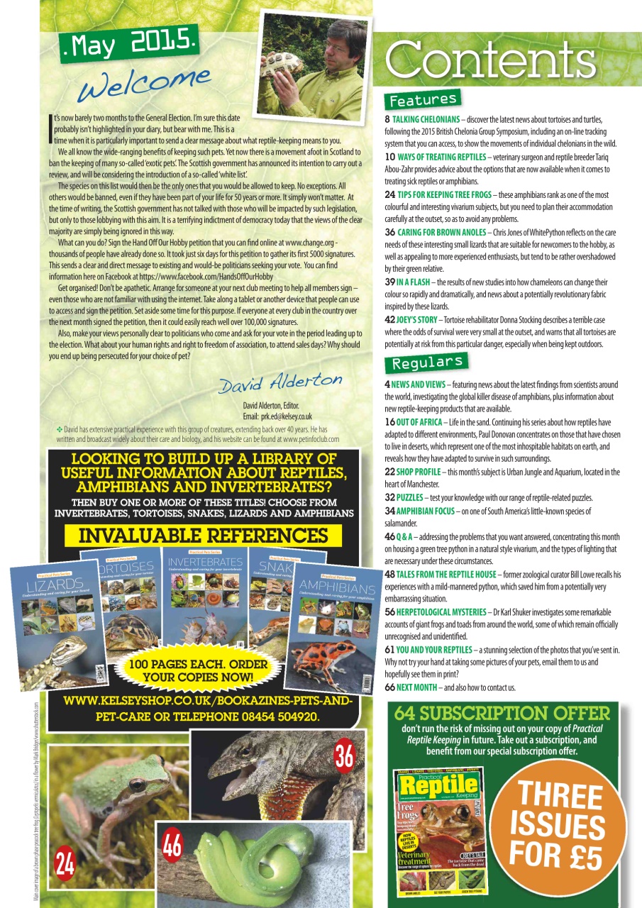 Practical Reptile Keeping Preview Pages